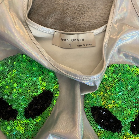 Holographic Alien Women's One Piece - Picture 3 of 4